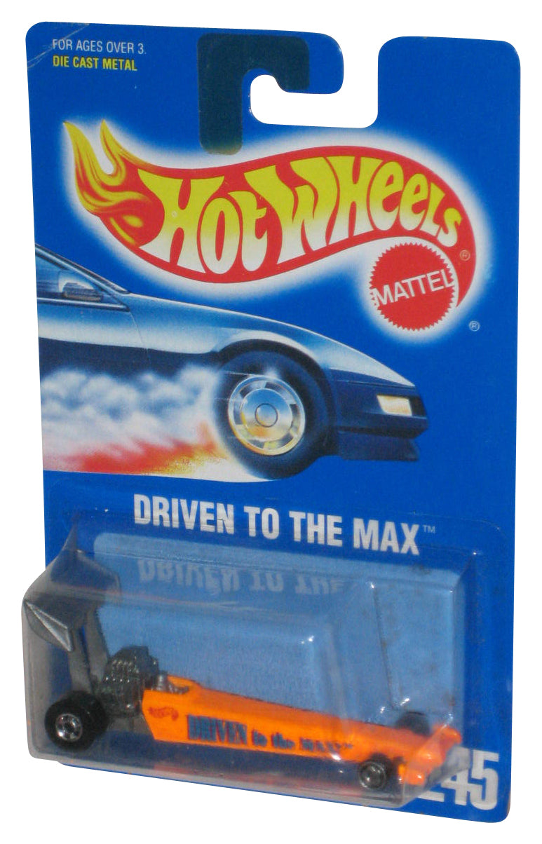 Hot Wheels Driven To The Max (1991) Mattel Orange Die-Cast Toy Car #245