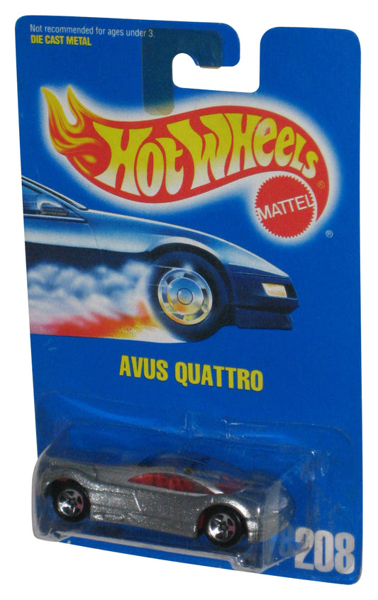 Hot Wheels Avus Quattro (1991) Mattel Silver Die-Cast Toy Car #208