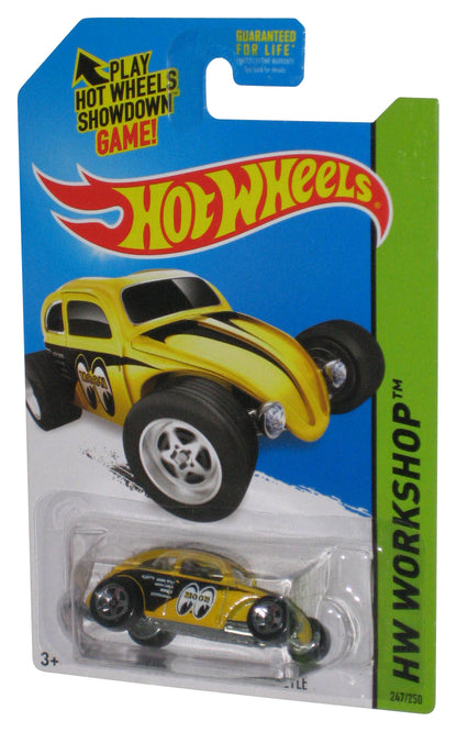 Hot Wheels HW Workshop (2013) Yellow Custom Volkswagen Beetle Toy Car 247/250