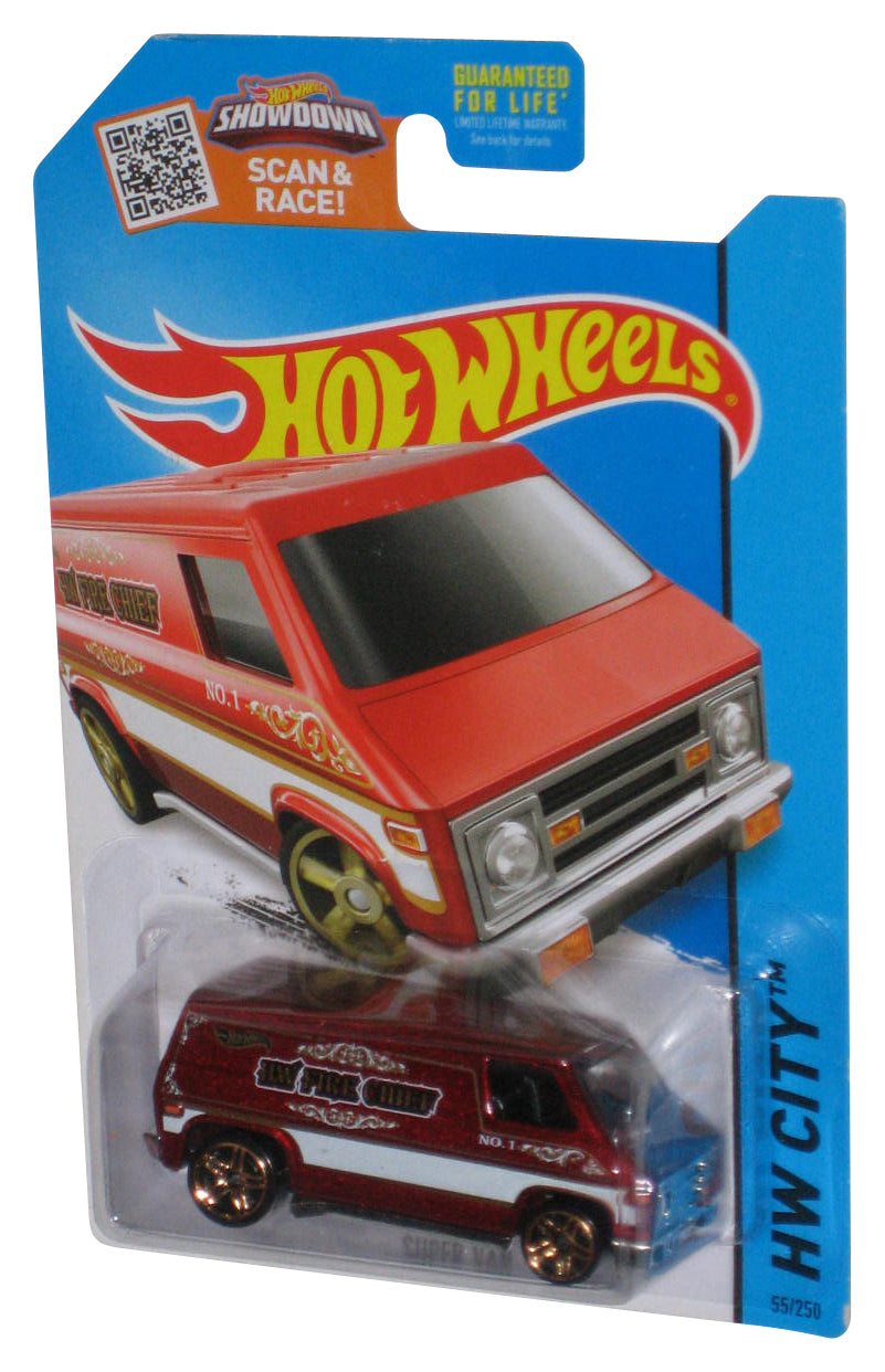Hot Wheels HW City Fire Chief (2013) Red Super Van Toy 55/250