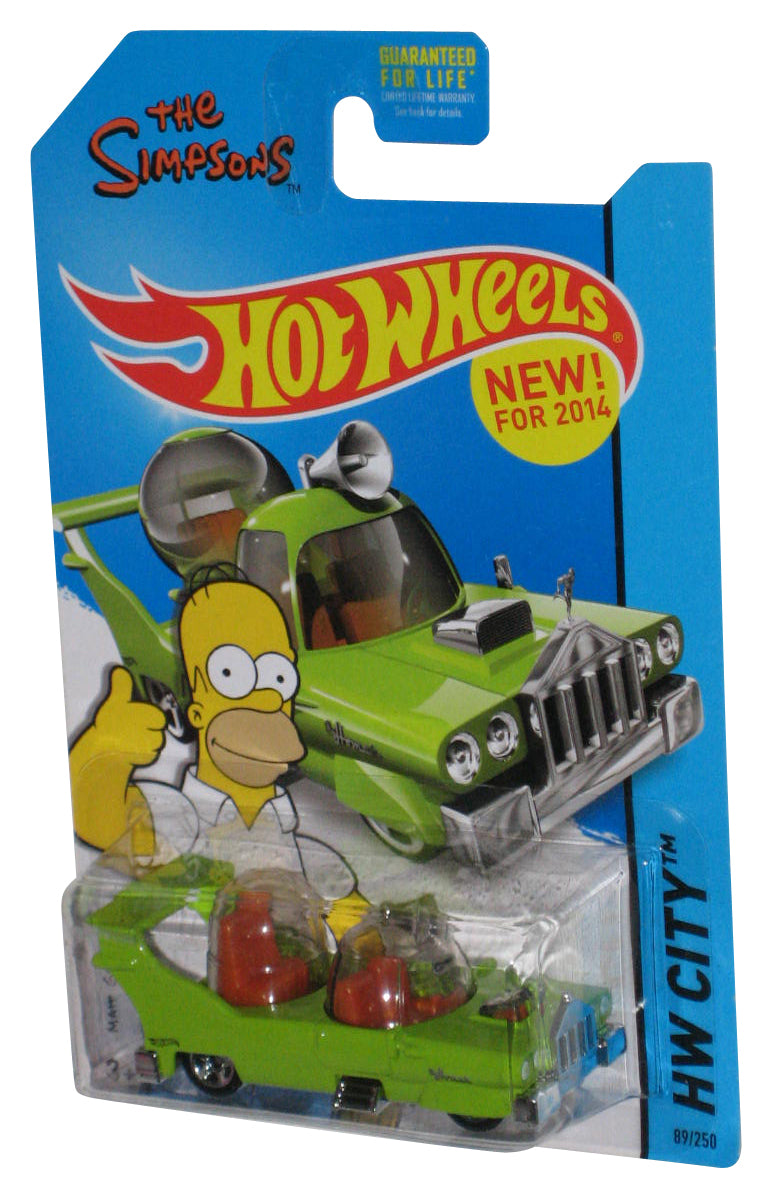 Hot Wheels Simpsons HW City (2014) Green The Homer Toy Car 89/250