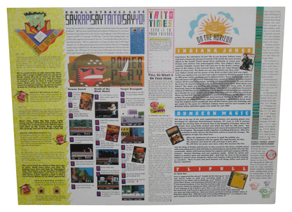 Taito Times Vol. Two Issue One Spring 90 Nintendo NES Video Game Newsletter