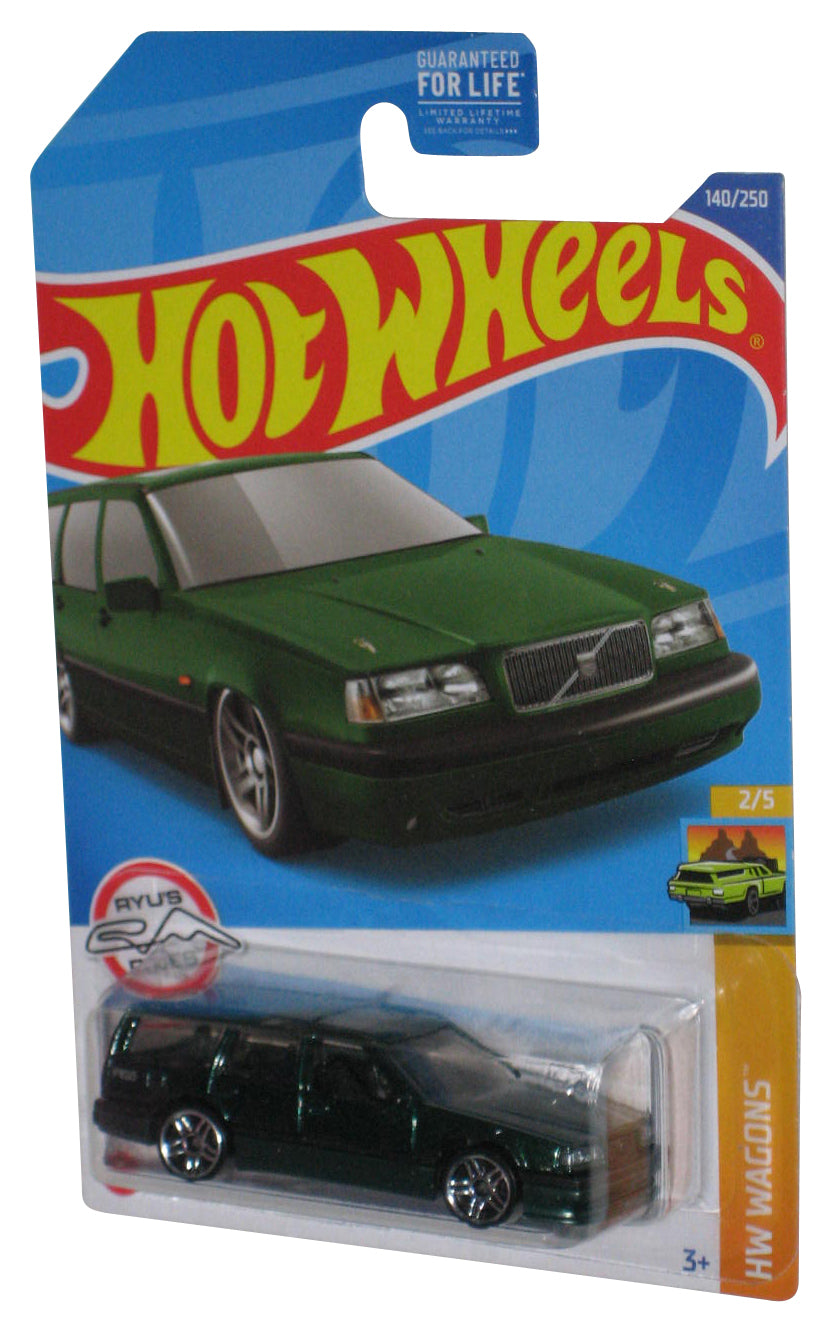Hot Wheels HW Wagons 2/5 (2021) Green Volvo 850 Estate Toy Car 140/250 - (Ryu's Rides)
