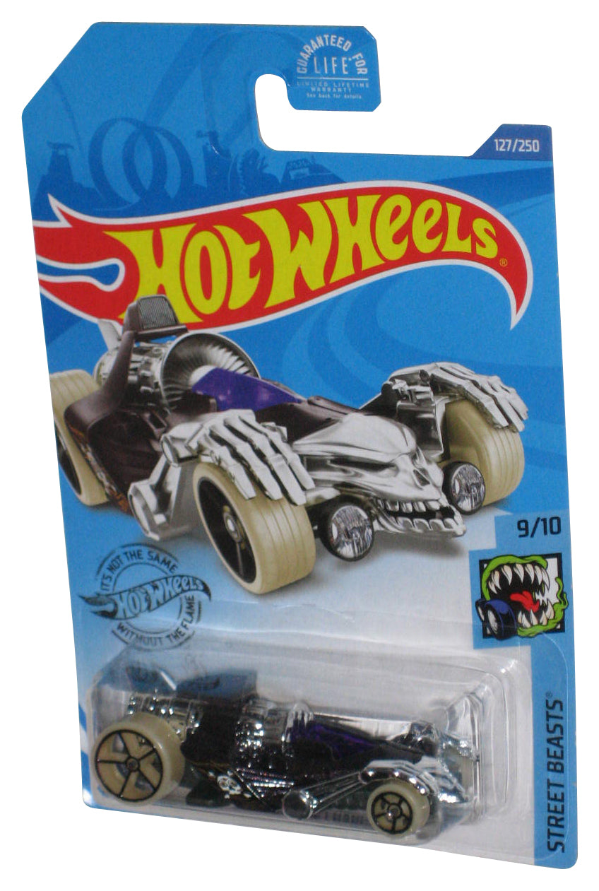 Hot Wheels Street Beasts 9/10 (2017) Purple Tur-Bone Charged Toy Car 127/250