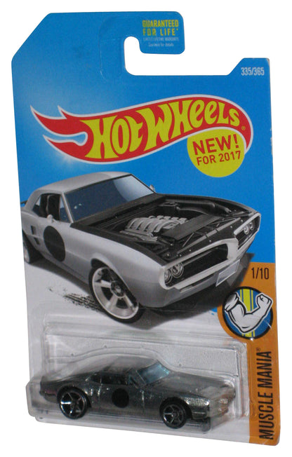 Hot Wheels Muscle Mania 1/10 (2017) Silver Custom '67 Pontiac Firebird Toy Car 335/365