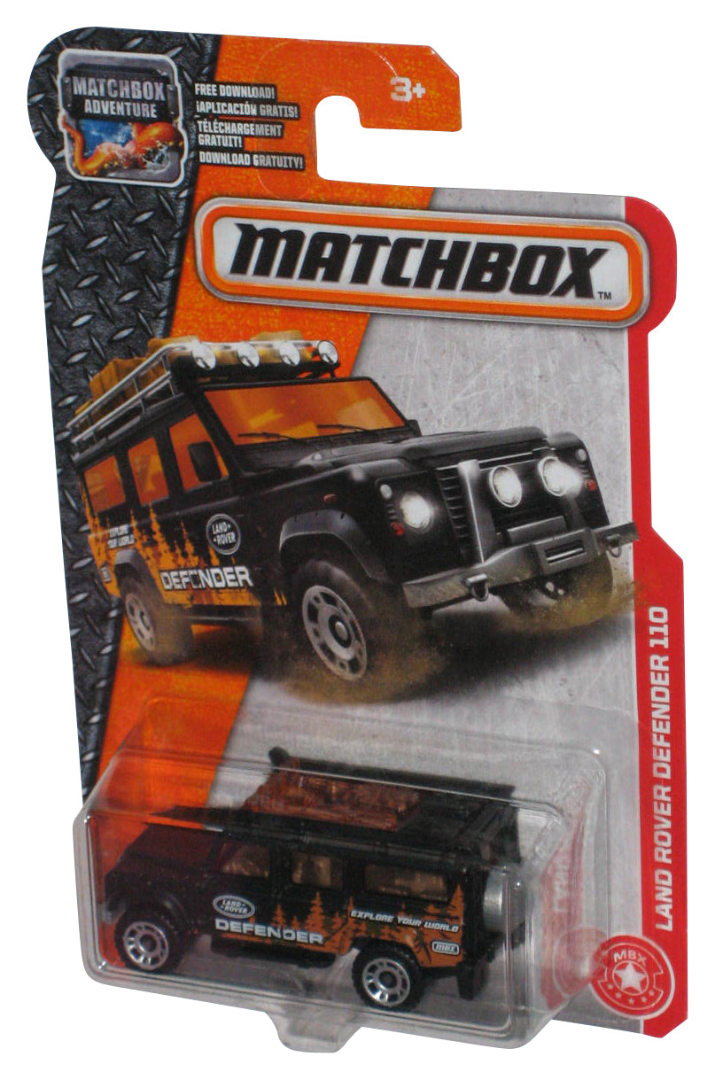 Matchbox Land Rover Defender 110 (2016) Black Toy Truck 84/125