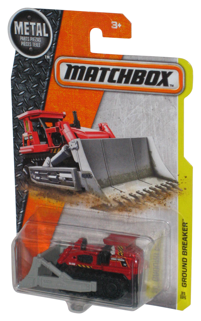 Matchbox Ground Breaker (2016) Mattel Metal Red Toy Vehicle 35/125