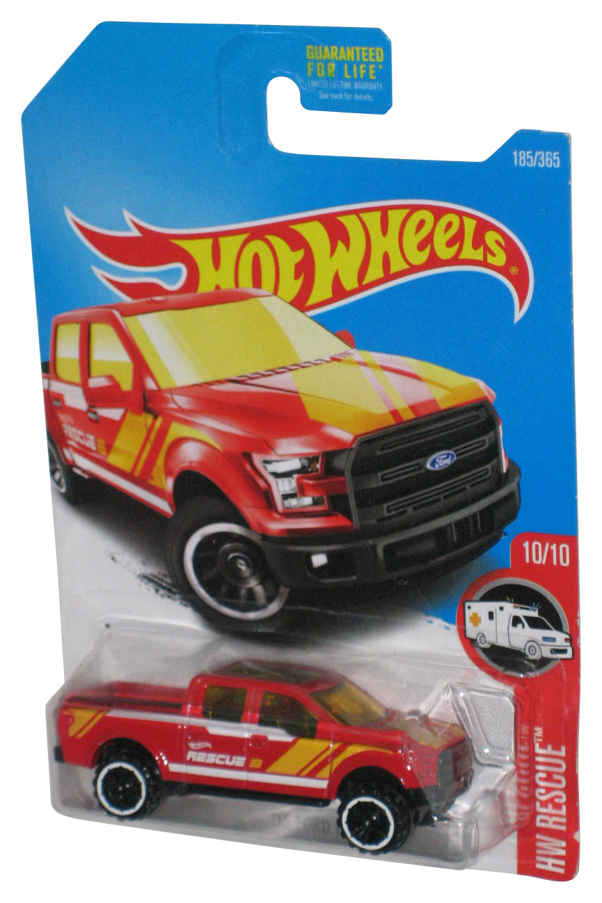 Hot Wheels HW Rescue 10/10 (2015) Red '15 Ford F-150 Toy Truck 185/365