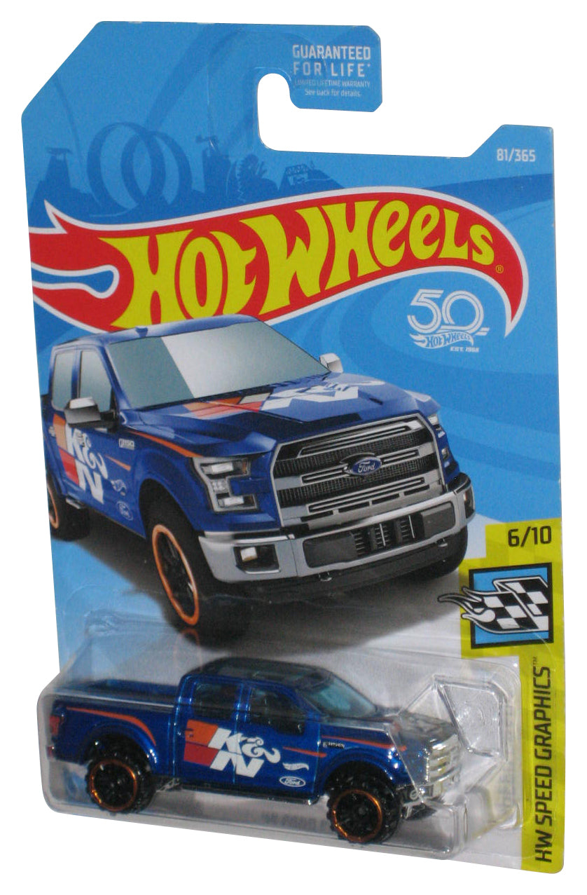 Hot Wheels HW Speed Graphics 6/10 (2017) Blue '15 Ford F-150 Toy Truck 81/365