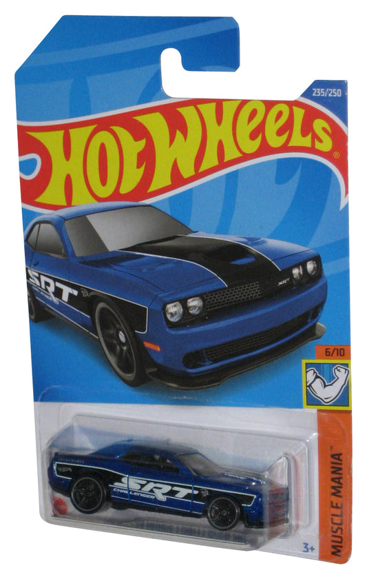 Hot Wheels Muscle Mania 6/10 (2021) Blue '15 Dodge Challenger SRT Toy Car 235/250