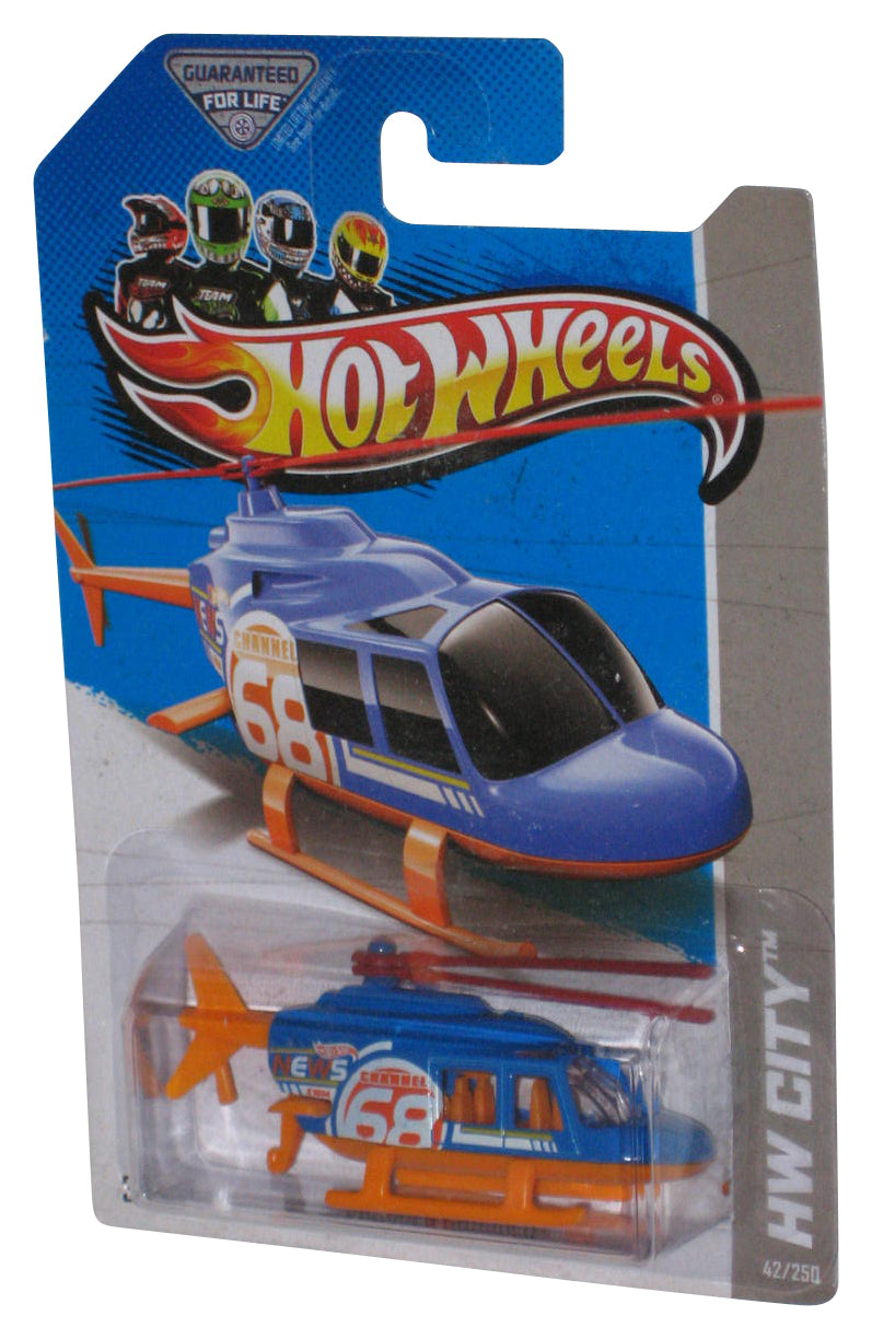 Hot Wheels HW City (2012) Blue & Orange Propper Chopper Toy Helicopter 42/250
