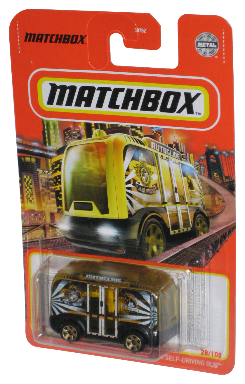 Matchbox MBX Self-Driving Bus (2020) Mattel Yellow Toy 28/100