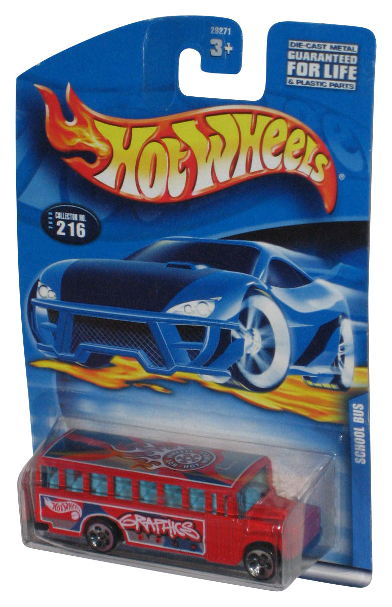 Hot Wheels Red School Bus (2000) Mattel Toy Car #216