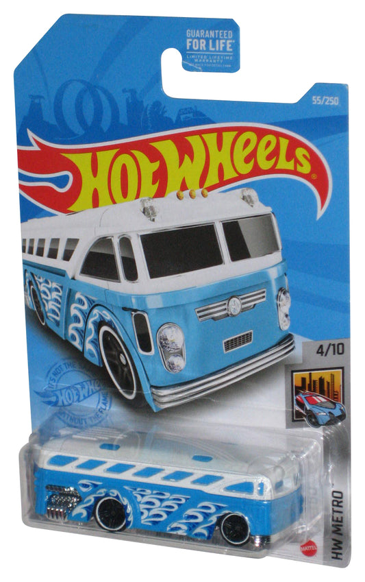 Hot Wheels HW Metro 4/10 (2020) Blue & White Surfin' School Bus 55/250