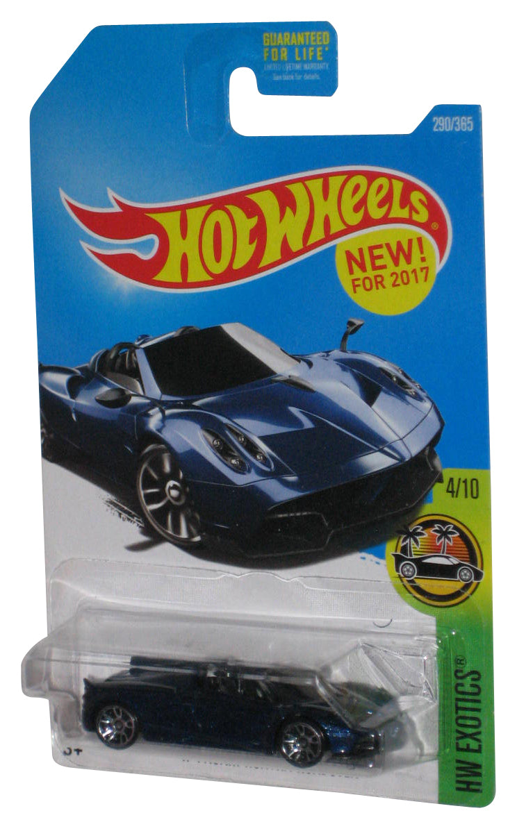 Hot Wheels HW Exotics 4/10 (2017) Blue '17 Pagani Huayra Roadster Toy Car 290/365