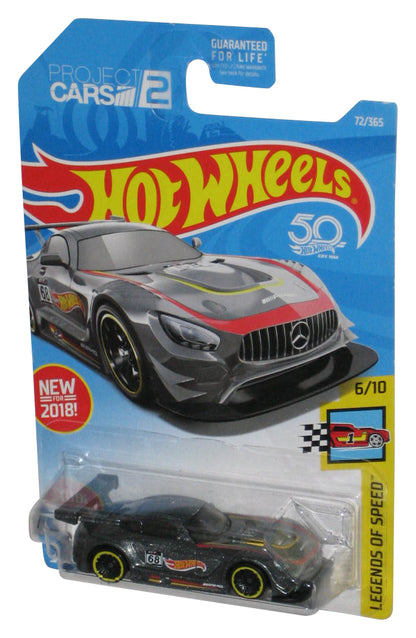 Hot Wheels Project 2 Legends of Speed 6/10 (2018) Silver '16 Mercedes-AMG GT3 Toy Car 72/365