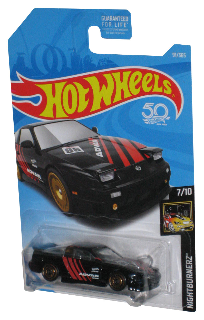 Hot Wheels Nightburnerz 7/10 (2017) Black '96 Nissan 180SX Type X Toy Car 91/365