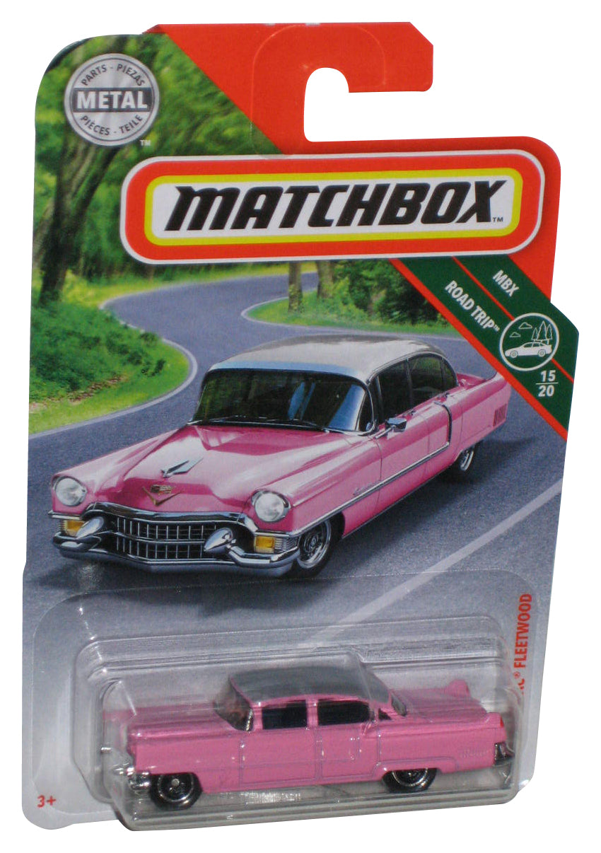 Matchbox Road Trip 15/20 (2009) Pink '55 Cadillac Fleetwood Toy Car 11/100
