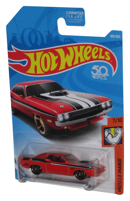 Hot Wheels Muscle Mania 7/10 (2017) Red '70 Dodge Hemi Challenger Toy Car 189/365