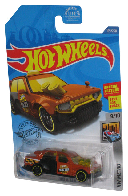 Hot Wheels HW Metro 9/10 (2017) Orange Time Attaxi Toy Car 105/250