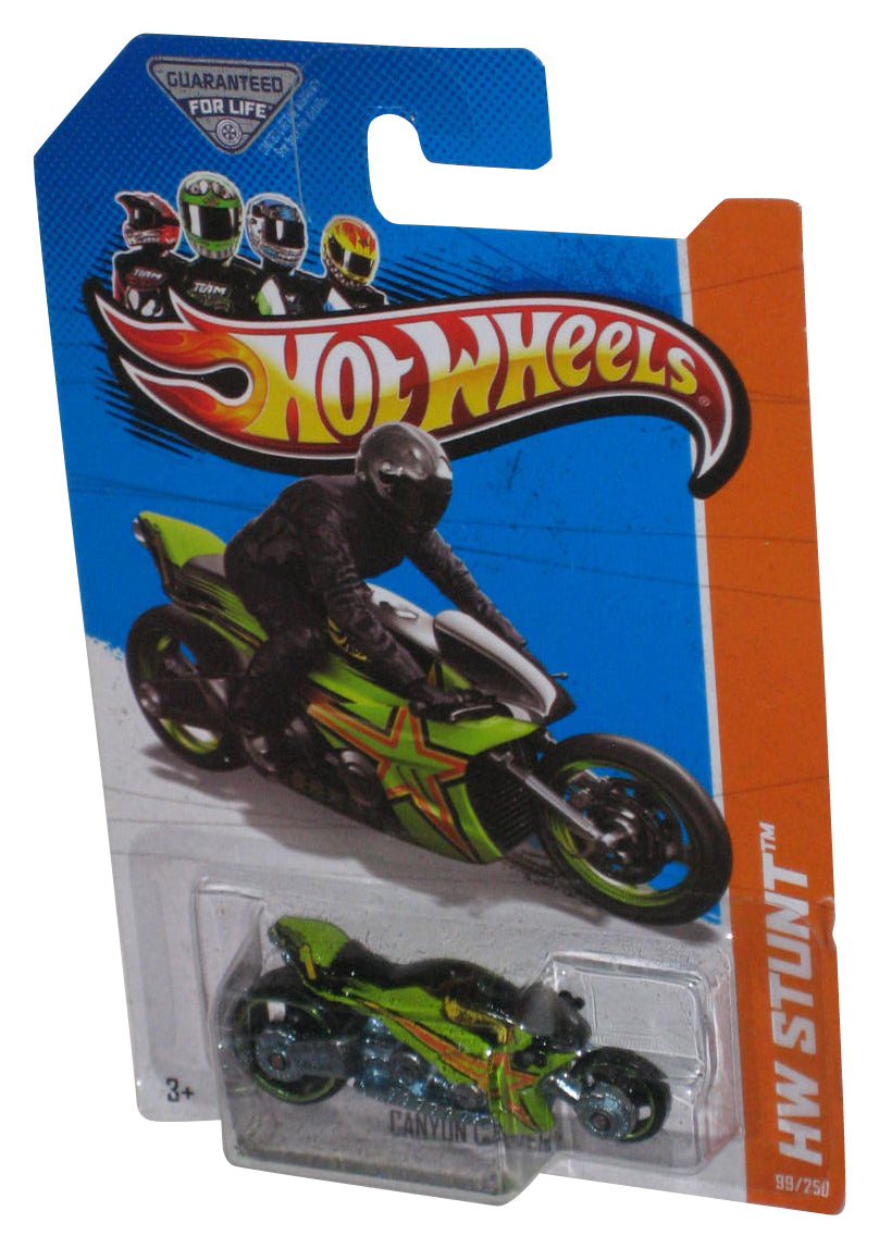 Hot Wheels HW Stunt (2012) Green Canyon Carver Toy Bike 99/250