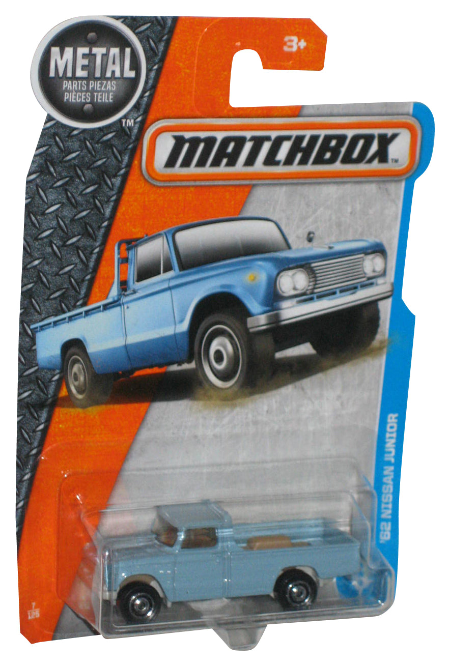 Matchbox MBX Adventure City '62 Nissan Junior (2016) Blue Die-Cast Toy Truck 7/125