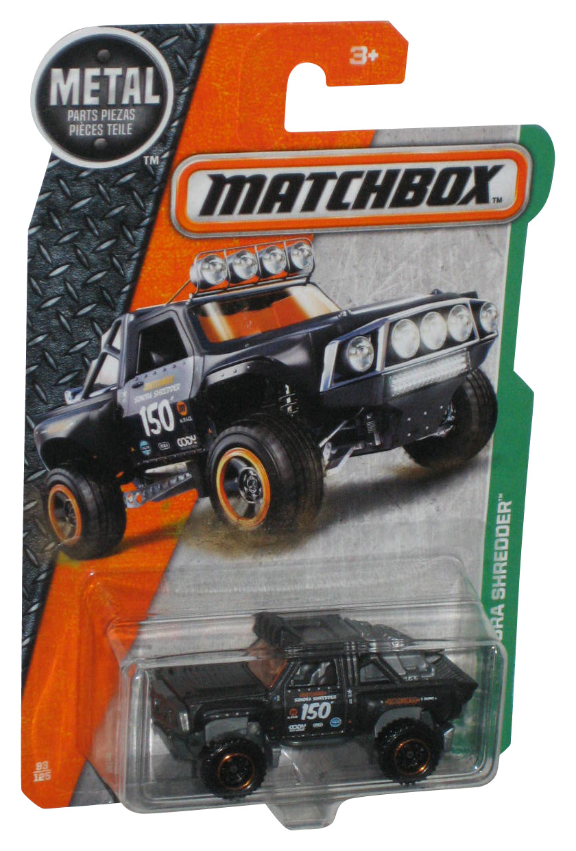 Matchbox Sonora Shredder (2016) Mattel Black Die-Cast Toy Truck 93/125