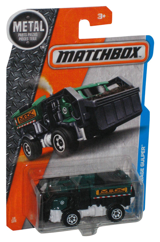Matchbox Garbage Gulper (2016) Green Toy Truck Vehicle 18/125
