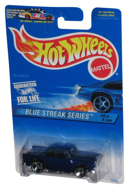 Hot Wheels Blue Streak Series 3/4 (1996) Fabulous Fifties Flair '55 Chevy Toy Car #575
