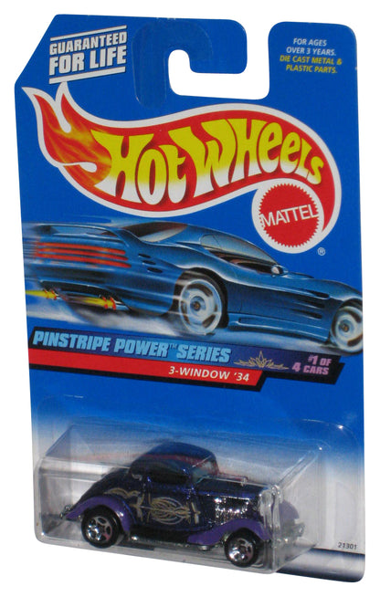 Hot Wheels Pinstripe Power Series 1/4 (1998) Purple 3-Window '34 Toy Car 953