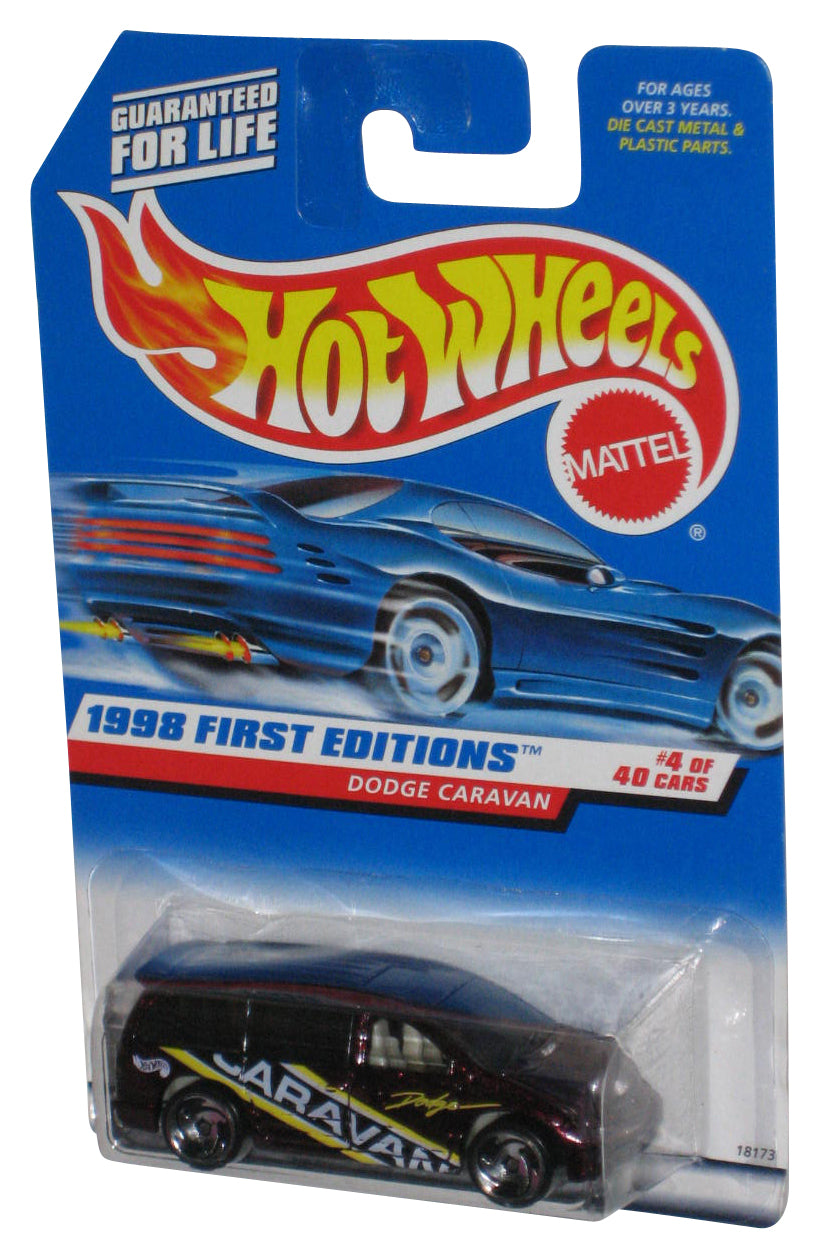 Hot Wheels 1998 First Editions 4/40 Purple Dodge Caravan Car #633
