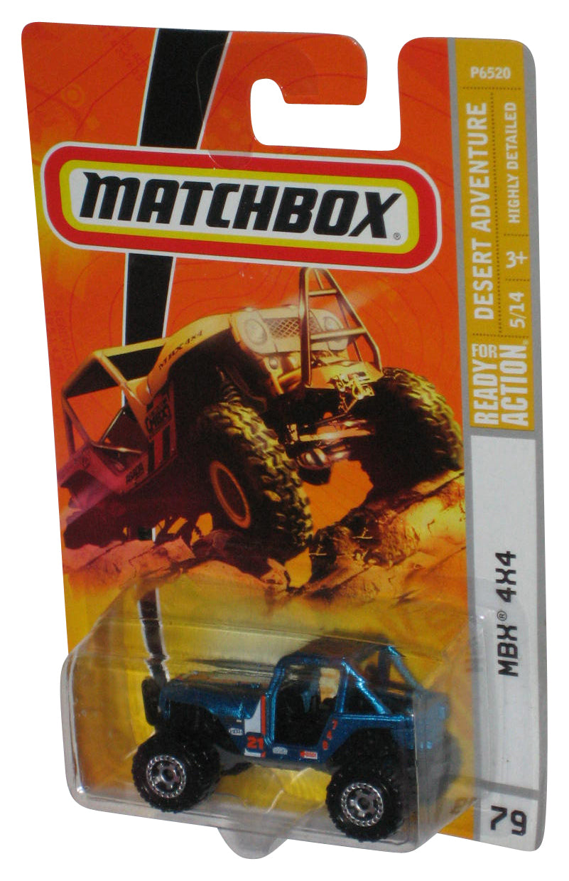 Matchbox Desert Adventure (2008) Blue MBX 4x4 Toy Car Vehicle #79