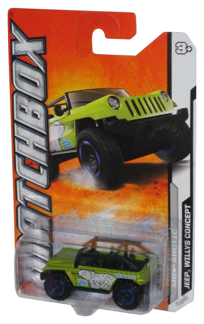 Matchbox MBX Arctic (2011) Green Polar Team 2 Jeep Willys Concept Toy Vehicle 4/10