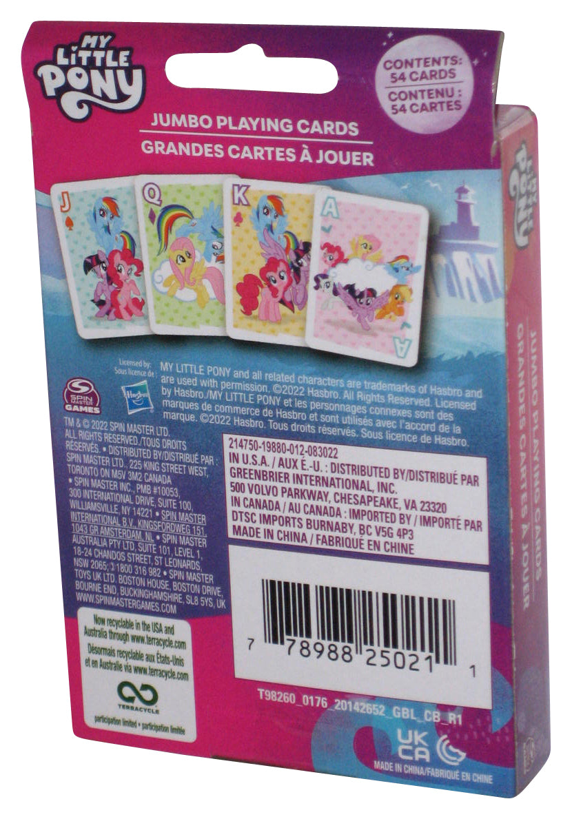 My Little Pony Spin Master (2022) Cardinal Games Jumbo Kids Playing Cards