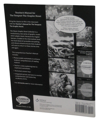 The Tempest Graphic Novel Classical Comics Teacher's Manual Heinle Paperback Book