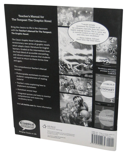 The Tempest Graphic Novel Classical Comics Teacher's Manual Heinle Paperback Book - (Cover Has Wear)