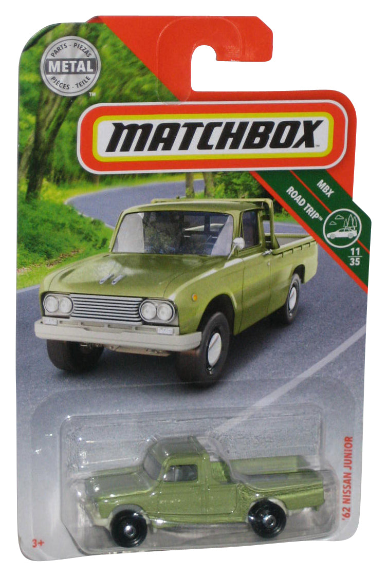 Matchbox MBX Road Trip (2018) Green '62 Nissan Junior Toy Truck 11/35