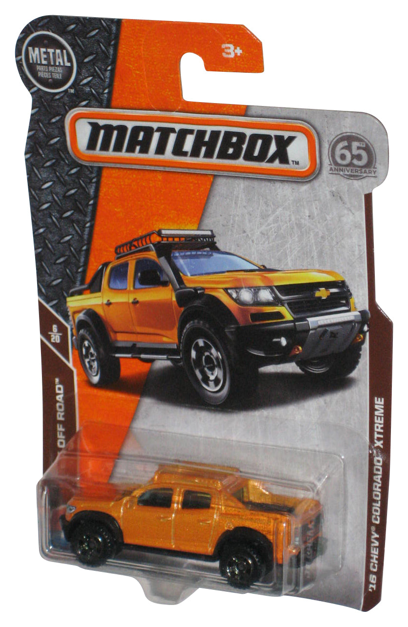Matchbox MBX Off Road 6/20 (2017) Orange '16 Chevy Colorado Xtreme Toy Truck 92/125