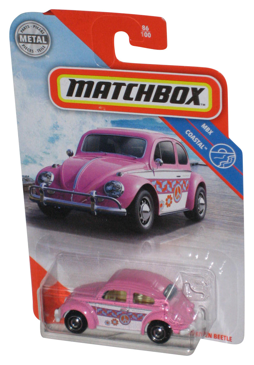 Matchbox MBX Coastal (2019) Pink 1962 Volkswagen Beetle Toy Car 86/100