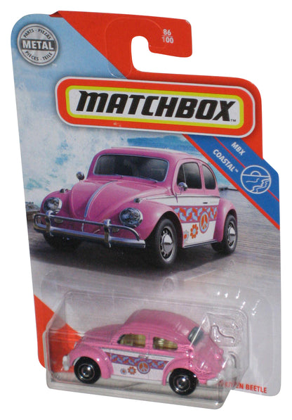 Matchbox MBX Coastal (2019) Pink 1962 Volkswagen Beetle Toy Car 86/100
