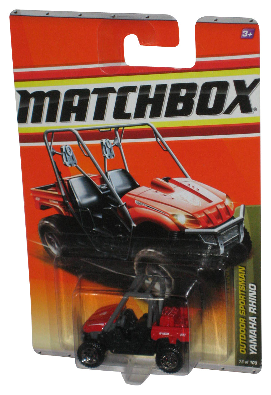 Matchbox Outdoor Sportsman Yamaha Rhino (2010) Red Toy Car 75/100