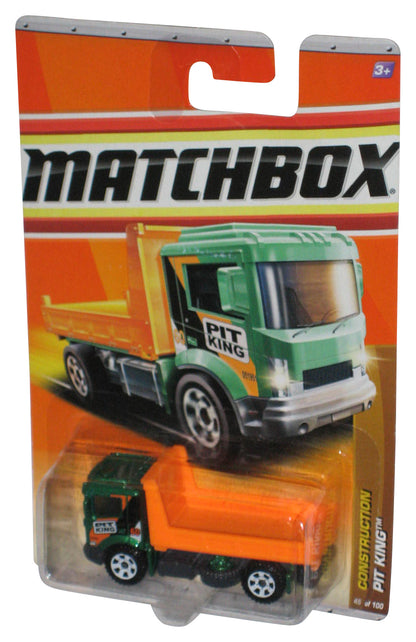 Matchbox Construction Pit King (2010) Mattel Green & Orange Toy Truck 45/100