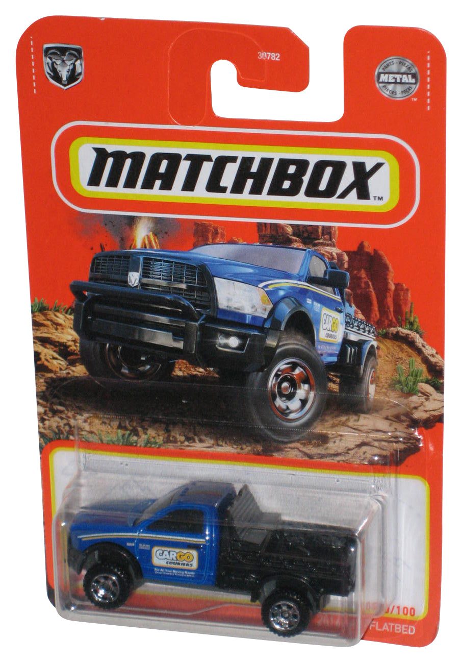 Matchbox 2016 Ram Flatbed (2020) Blue Toy Truck 100/100