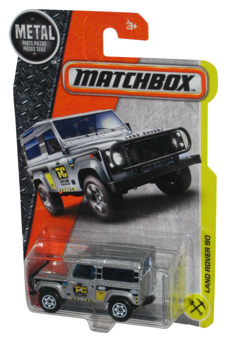 Matchbox Land Rover 90 (2016) Silver Toy Car 48/125