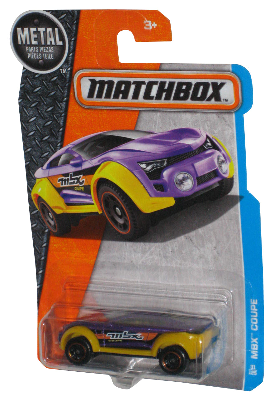 Matchbox MBX Coupe (2016) Mattel Purple Die-Cast Toy Car 31/125