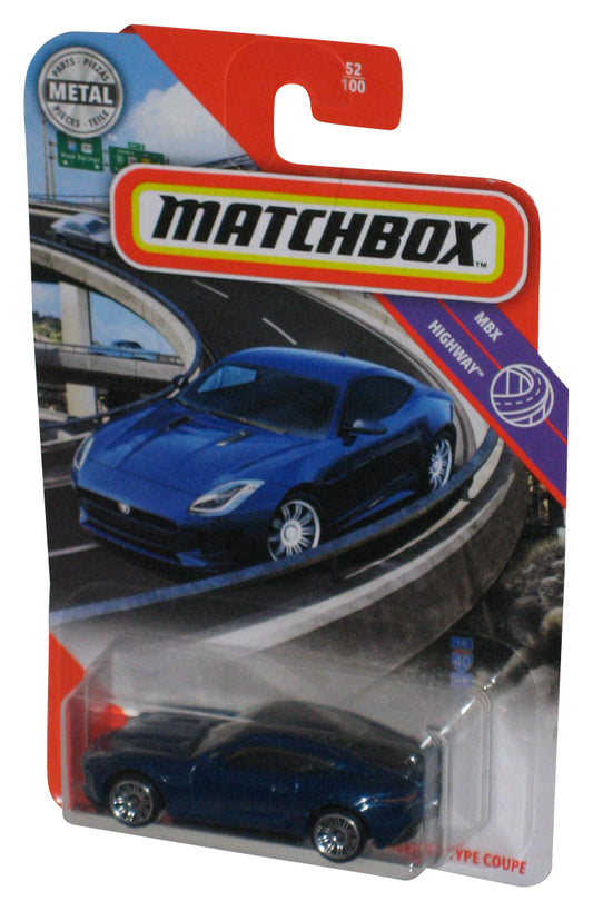Matchbox MBX Highway (2019) Blue 2015 Jaguar F-Type Coupe Toy Car 52/100
