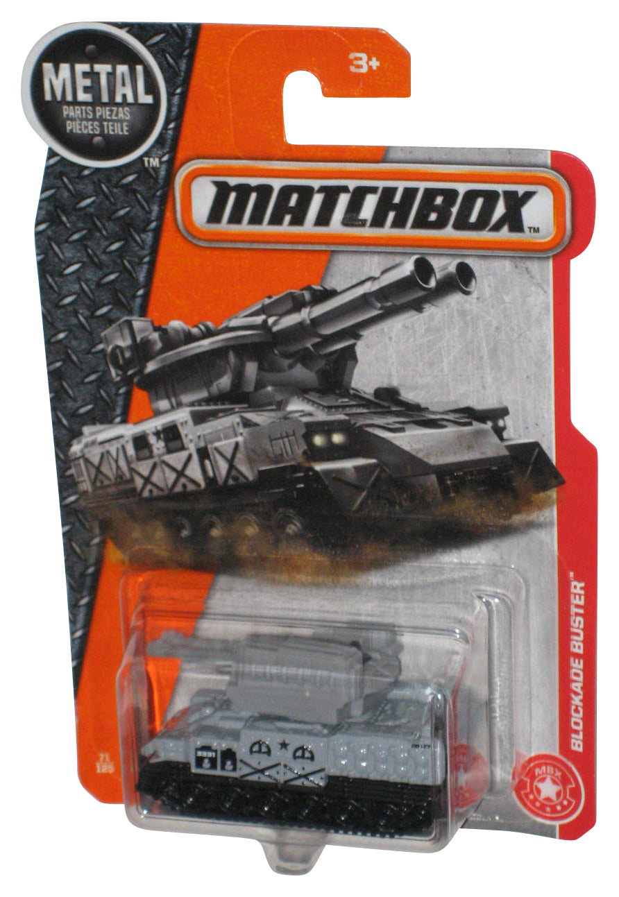 Matchbox Blockade Buster (2016) Gray Tank Die-Cast Toy 71/125