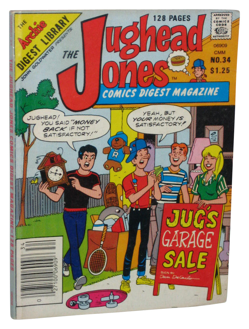 Archie The Jughead Jones Comics Digest Magazine Paperback Book Issue #34