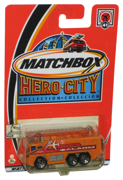 Matchbox Hero City Collection (2002) Orange Alarm Toy Vehicle #41