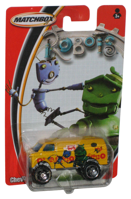 Matchbox Robots Chevrolet Van (2004) Yellow Toy Car